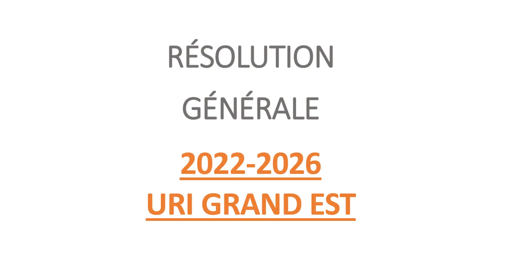 resolution generale uri cfdt ge 2022