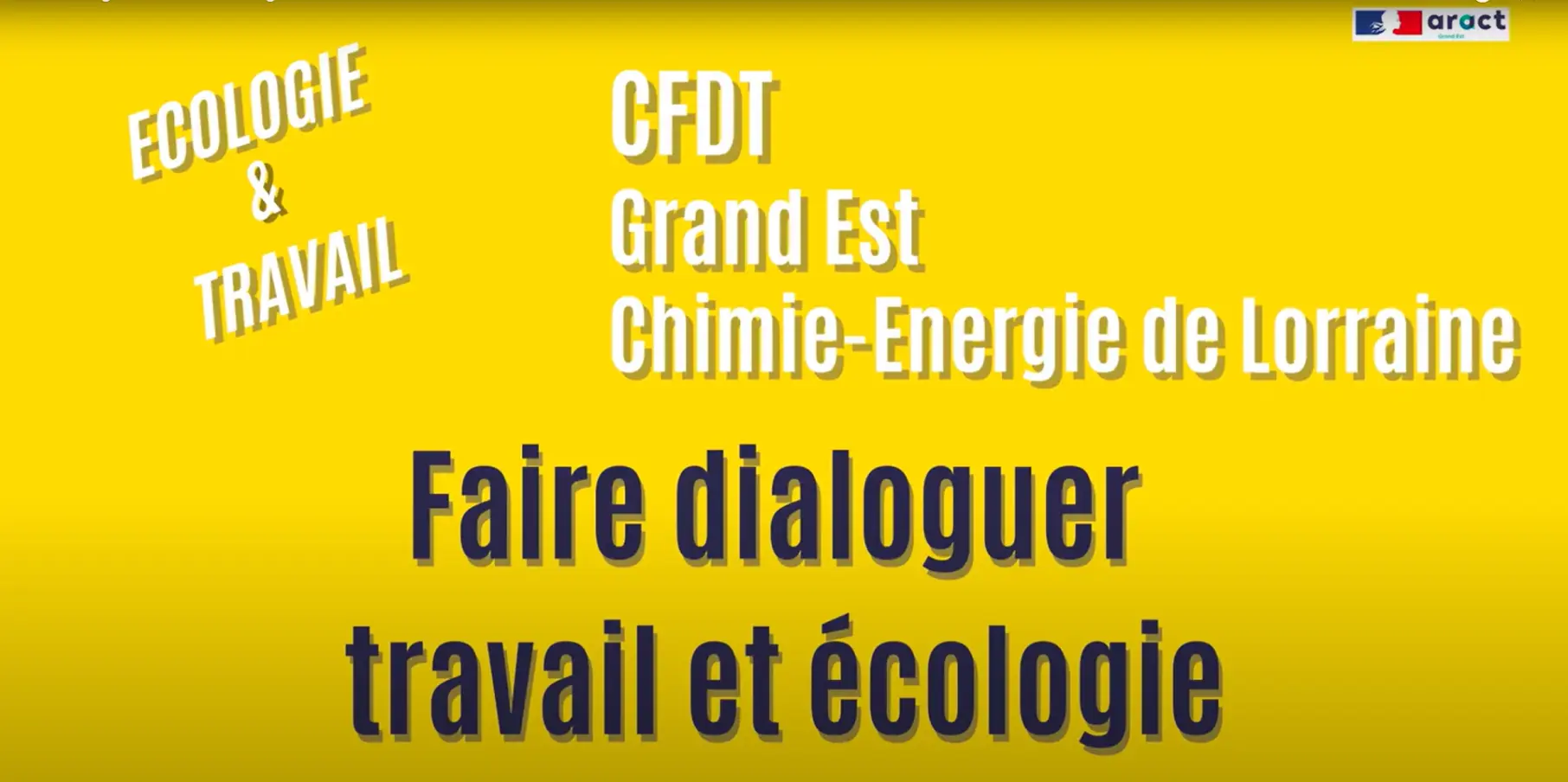 travail et ecologie aract