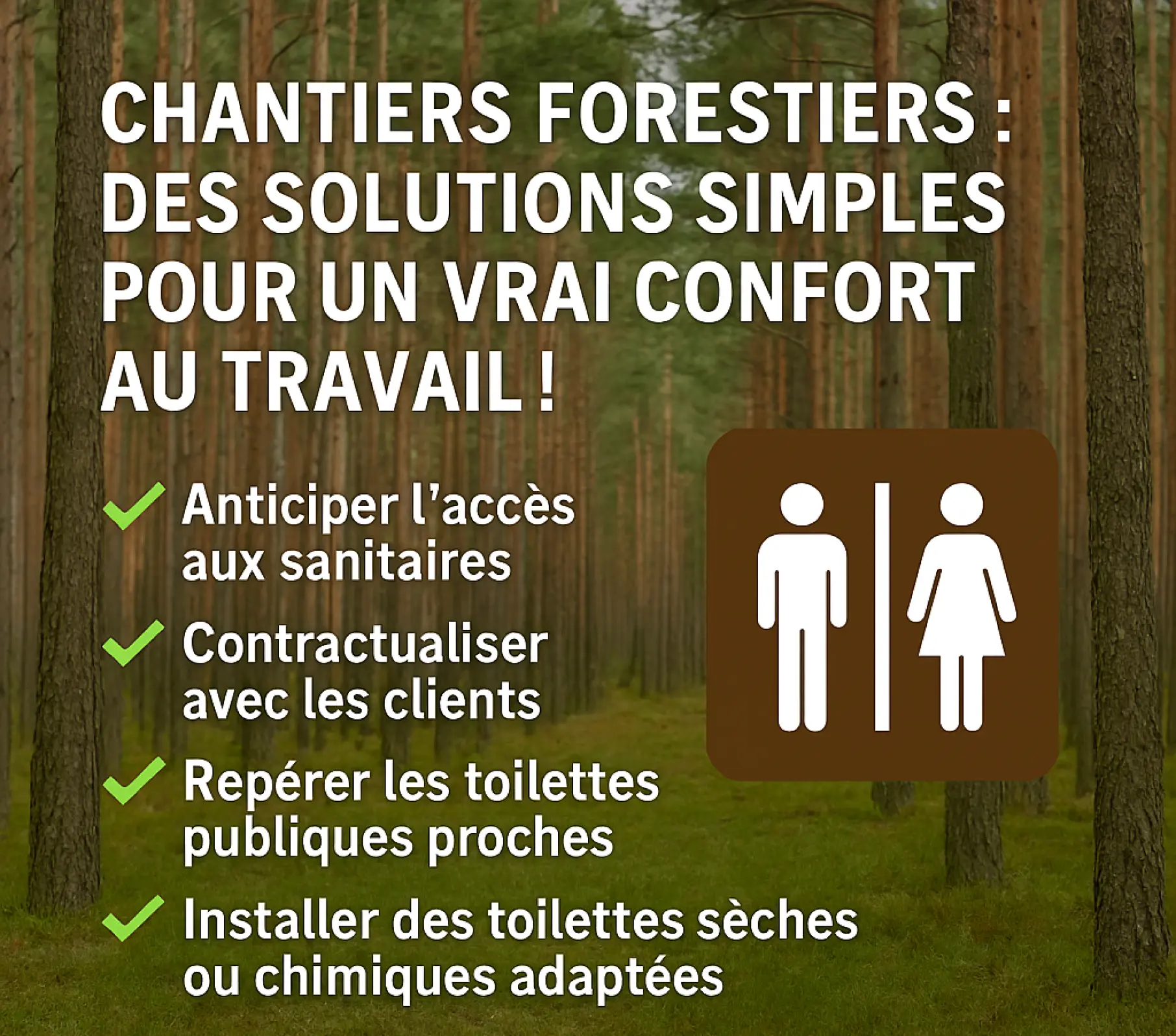 design toilette forestier