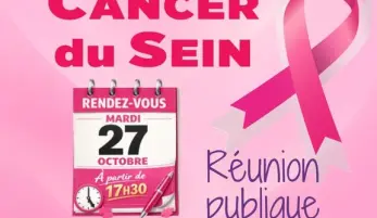 cancer du sein : réunion publique 2026