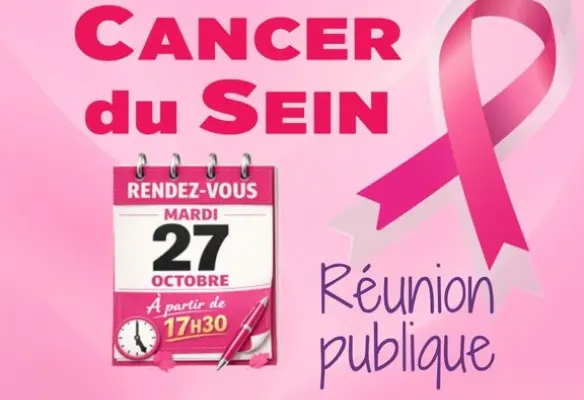 cancer du sein : réunion publique 2026